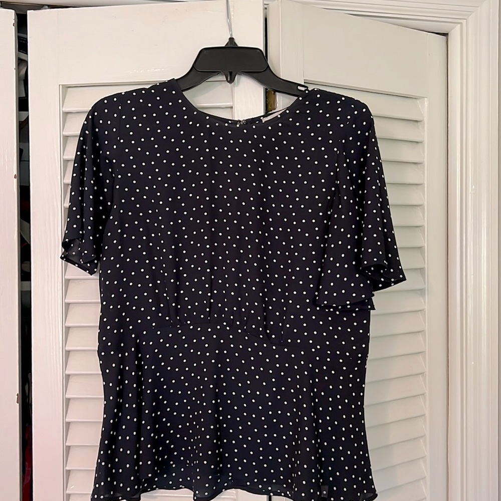 Gently used Loft peplum blouse, size 4